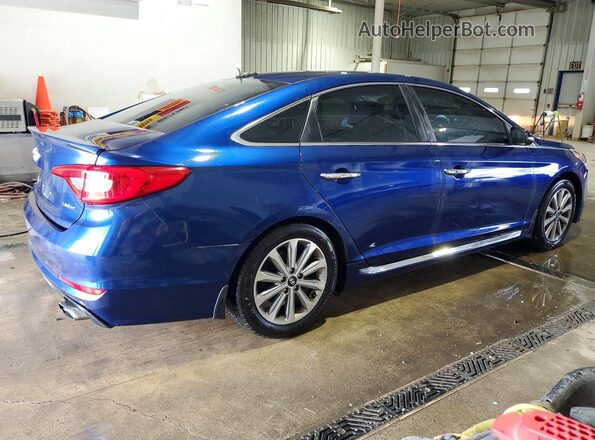 5NPE34AF0HH553009 2017 HYUNDAI SONATA Blue Հետևի աջ