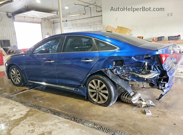 5NPE34AF0HH553009 2017 HYUNDAI SONATA Blue Հետևի ձախ