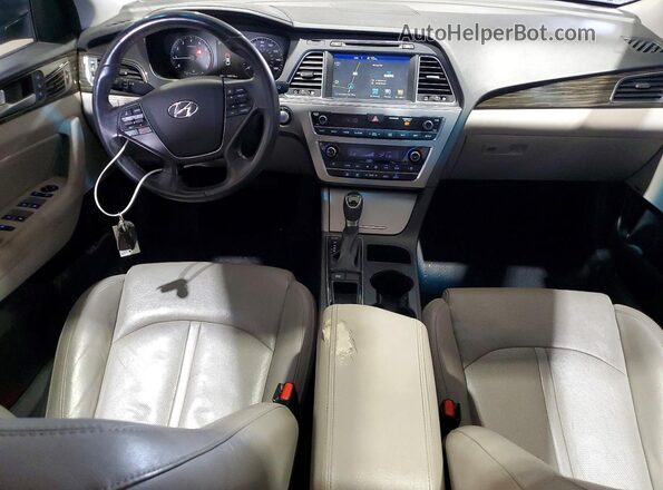 5NPE34AF0HH553009 2017 HYUNDAI SONATA Blue Առջևի վահանակի տեսք