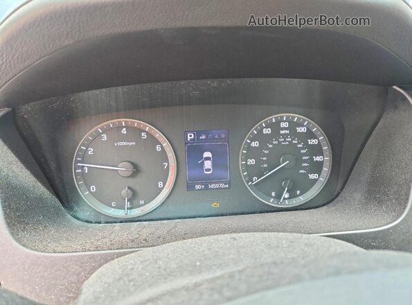 5NPE34AF0HH554760 2017 HYUNDAI SONATA Black ხელსაწყოთა პანელის ხედი
