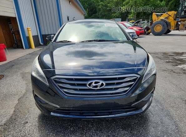 5NPE34AF0HH554760 2017 HYUNDAI SONATA Black წინა ხედი
