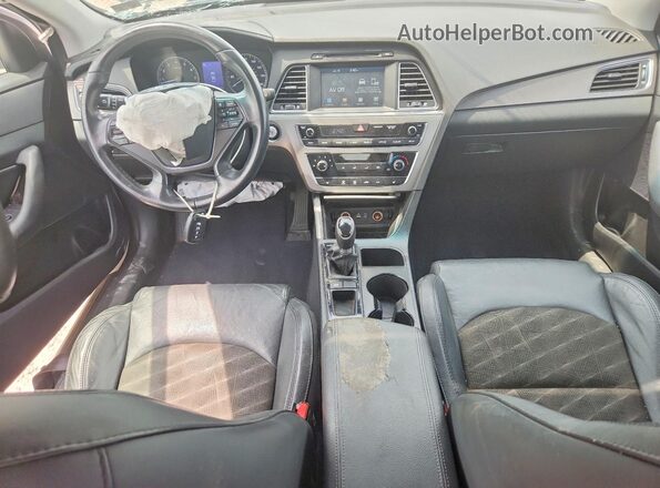 5NPE34AF0HH579173 2017 HYUNDAI SONATA White Առջևի վահանակի տեսք