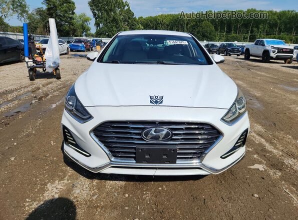 5NPE34AF0JH633657 2018 HYUNDAI SONATA White წინა ხედი