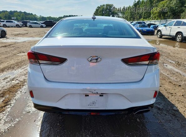 5NPE34AF0JH633657 2018 HYUNDAI SONATA White უკანა ხედი