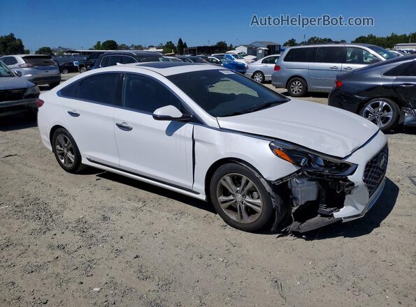 5NPE34AF0JH654119 2018 HYUNDAI SONATA White Передня права чверть
