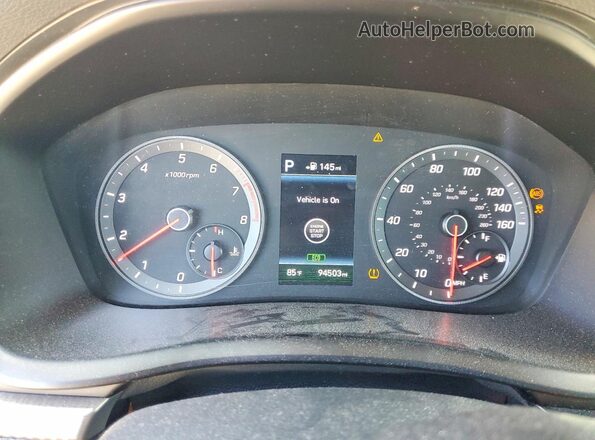5NPE34AF0JH654119 2018 HYUNDAI SONATA White Вид щитка приладів