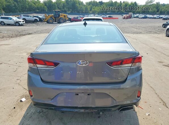 5NPE34AF0JH709510 2018 HYUNDAI SONATA Charcoal უკანა ხედი