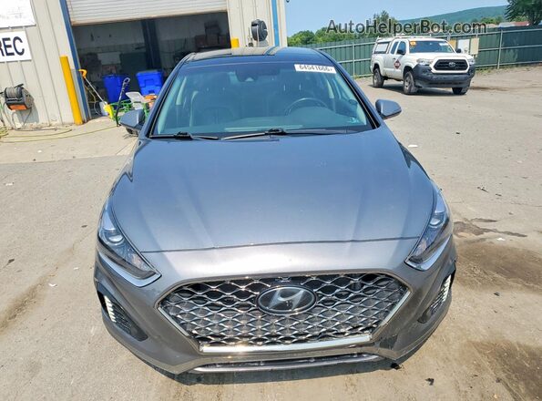 5NPE34AF0JH709510 2018 HYUNDAI SONATA Charcoal წინა ხედი