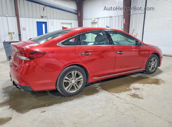 5NPE34AF0KH737390 2019 HYUNDAI SONATA Red Tył prawy