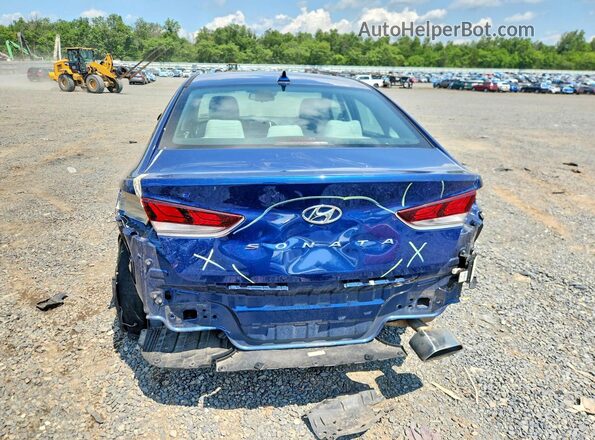 5NPE34AF0KH746431 2019 HYUNDAI SONATA Blue Vista trasera