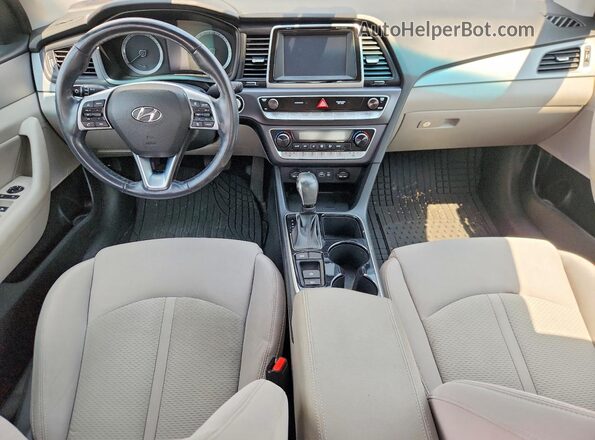 5NPE34AF0KH746431 2019 HYUNDAI SONATA Blue Vista del salpicadero