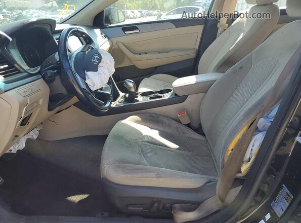 5NPE34AF0KH785469 2019 HYUNDAI SONATA Black Սալոնի դիմացի տեսք