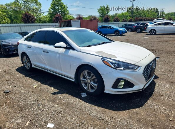5NPE34AF0KH790932 2019 HYUNDAI SONATA White Przód prawy