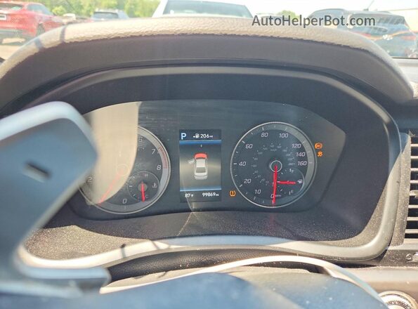 5NPE34AF0KH790932 2019 HYUNDAI SONATA White Widok zestawu wskaźników