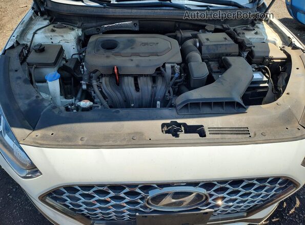 5NPE34AF0KH790932 2019 HYUNDAI SONATA White Widok wnętrza z tyłu