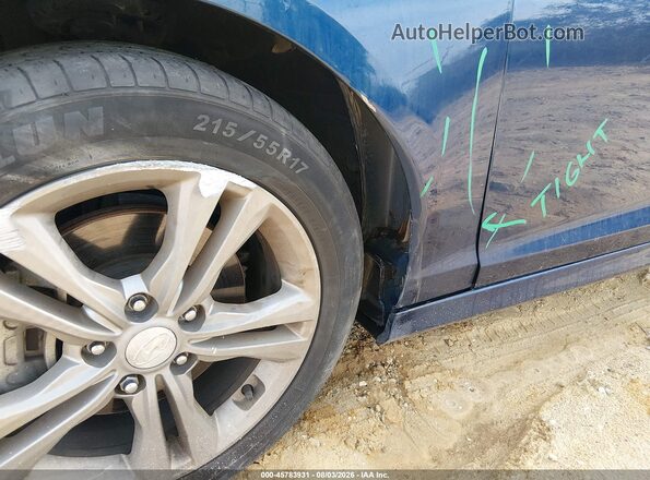 5NPE34AF0KH798450 2019 HYUNDAI SONATA Blue Вид спереду