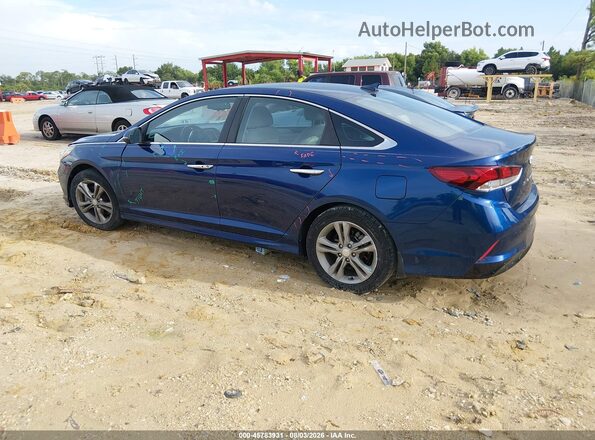 5NPE34AF0KH798450 2019 HYUNDAI SONATA Blue Панорамний вид салону 360°