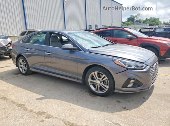 5NPE34AF0KH814744 2019 HYUNDAI SONATA Серый Передняя правая четверть