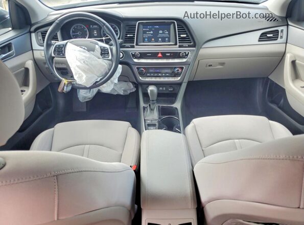 5NPE34AF0KH814744 2019 HYUNDAI SONATA Серый Вид панели приборов