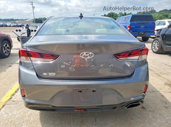 5NPE34AF0KH814744 2019 HYUNDAI SONATA Серый Вид сзади
