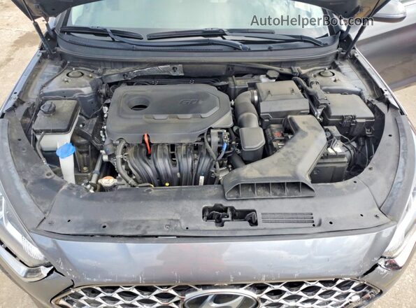 5NPE34AF0KH814744 2019 HYUNDAI SONATA Серый Вид задней части салона