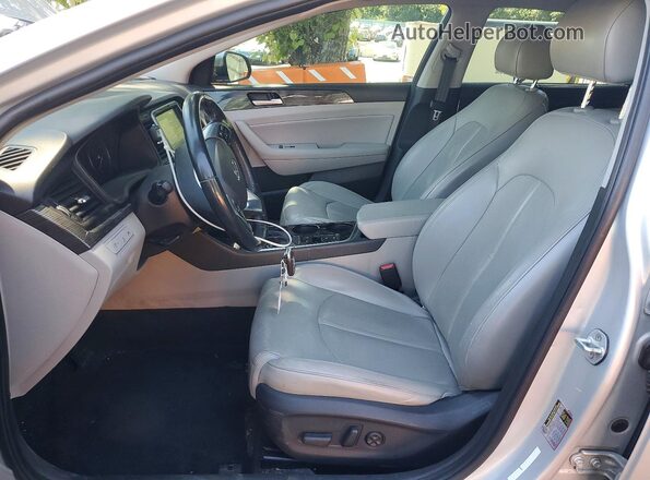 5NPE34AF0KH816445 2019 HYUNDAI SONATA White Սալոնի դիմացի տեսք
