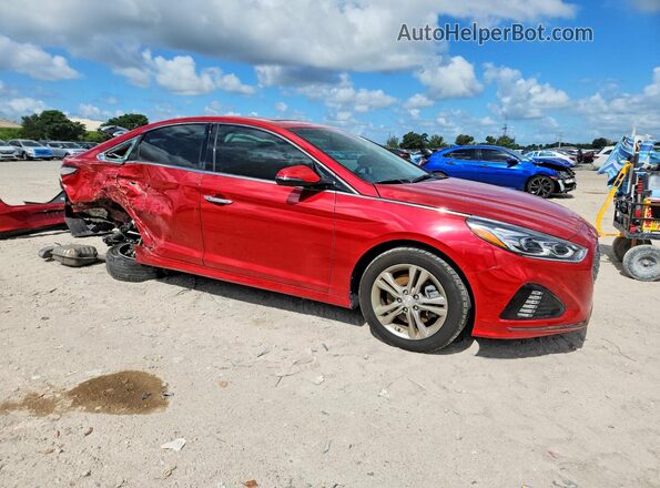 5NPE34AF0KH821600 2019 HYUNDAI SONATA Burgundy Առջևի աջ
