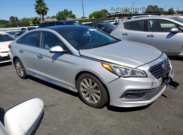 5NPE34AF1GH297834 2016 HYUNDAI SONATA Gray Передня права чверть