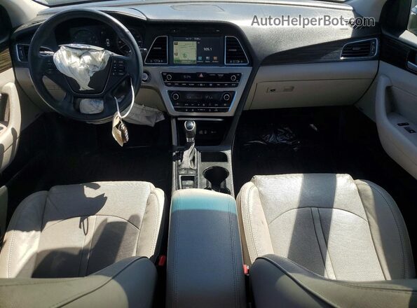 5NPE34AF1GH297834 2016 HYUNDAI SONATA Gray Вид панелі приладів
