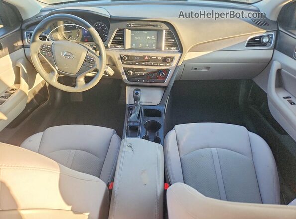 5NPE34AF1GH354937 2016 HYUNDAI SONATA White Widok deski rozdzielczej