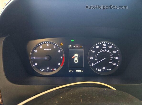 5NPE34AF1GH356008 2016 HYUNDAI SONATA White Vista del cuadro de instrumentos
