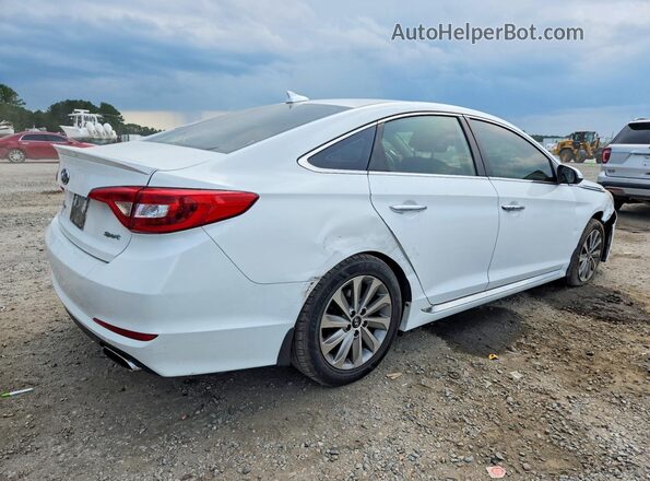 5NPE34AF1HH466932 2017 HYUNDAI SONATA Белый Задняя правая четверть
