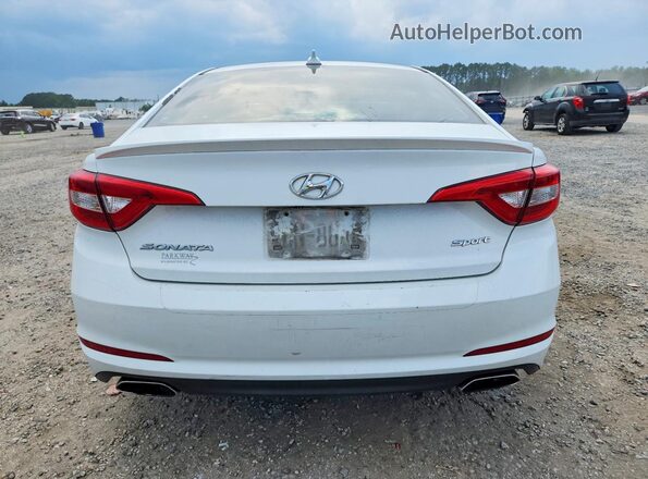 5NPE34AF1HH466932 2017 HYUNDAI SONATA Белый Вид сзади