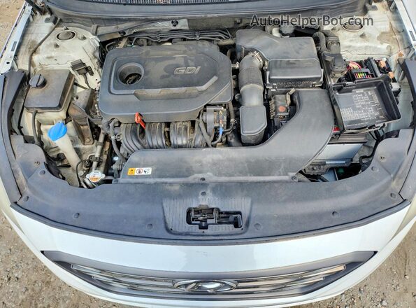 5NPE34AF1HH466932 2017 HYUNDAI SONATA Белый Вид задней части салона