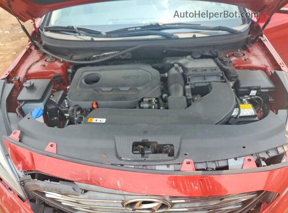 5NPE34AF1HH506992 2017 HYUNDAI SONATA Red Vista interior trasera