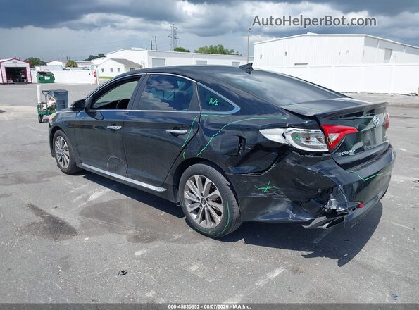 5NPE34AF1HH552192 2017 HYUNDAI SONATA Black Հետևի ձախ
