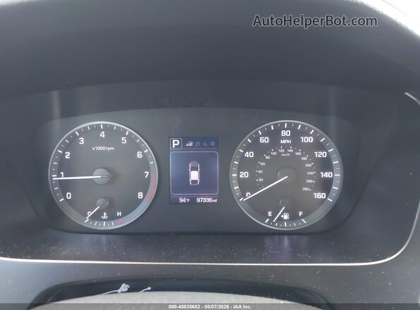 5NPE34AF1HH552192 2017 HYUNDAI SONATA Black Հետևի նստատեղերի տեսք