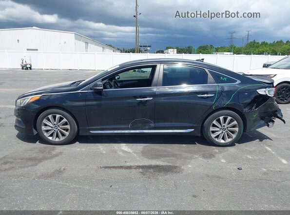 5NPE34AF1HH552192 2017 HYUNDAI SONATA Black Սալոնի 360 աստիճան տեսք