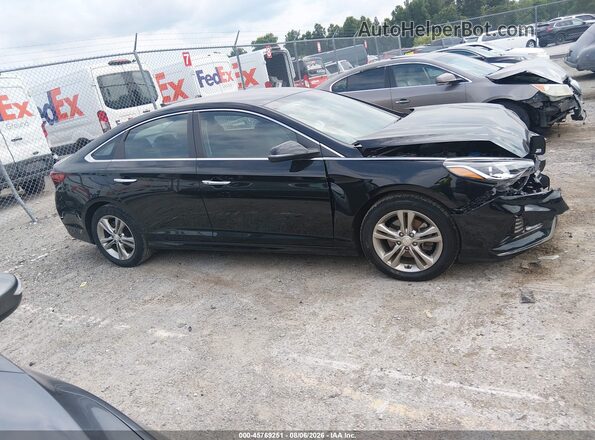 5NPE34AF1JH605320 2018 HYUNDAI SONATA Черный Панорамный вид салона 360°