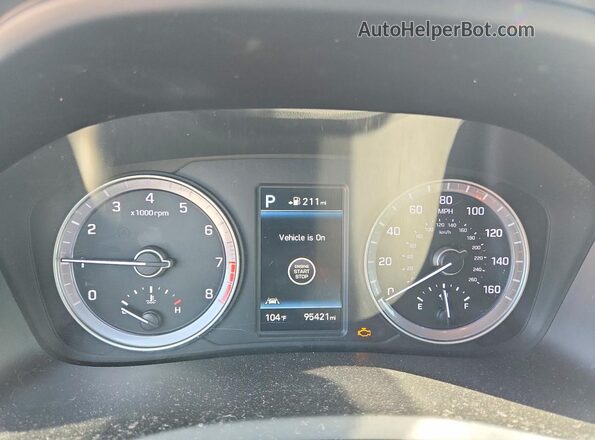 5NPE34AF1JH618536 2018 HYUNDAI SONATA White Vista del cuadro de instrumentos