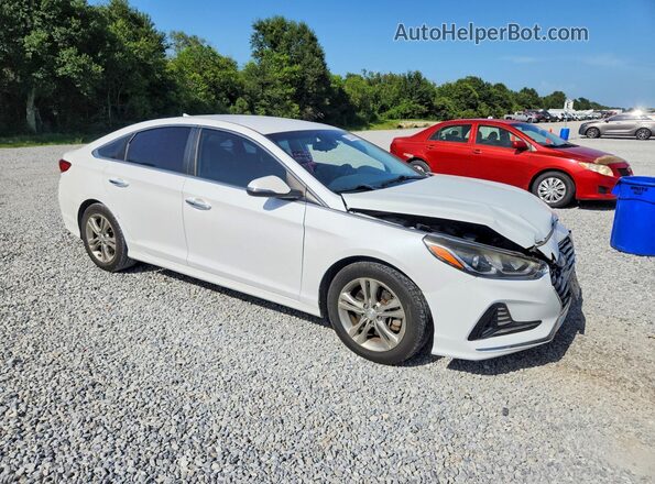 5NPE34AF1JH618536 2018 HYUNDAI SONATA White Delantero derecho