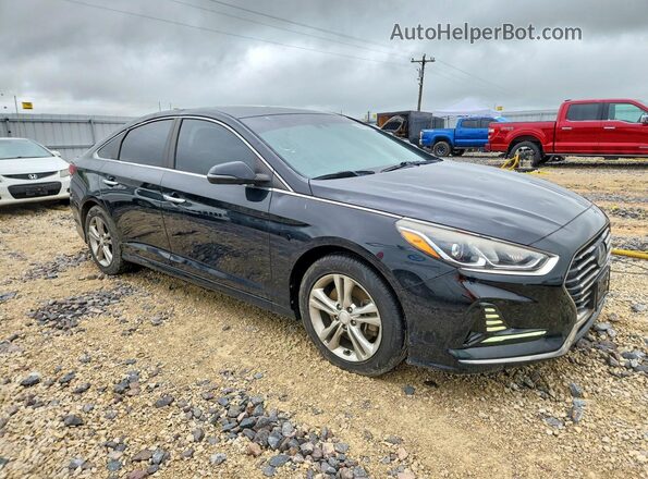 5NPE34AF1JH618620 2018 HYUNDAI SONATA Черный Передняя правая четверть