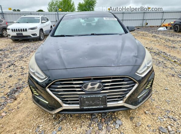 5NPE34AF1JH618620 2018 HYUNDAI SONATA Черный Вид спереди