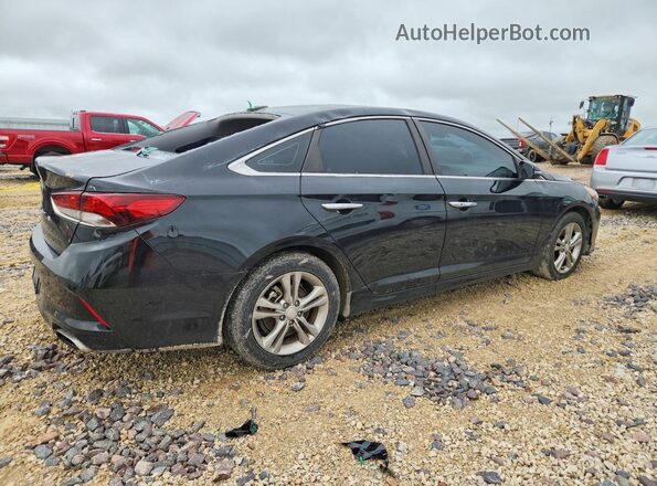 5NPE34AF1JH618620 2018 HYUNDAI SONATA Черный Задняя правая четверть