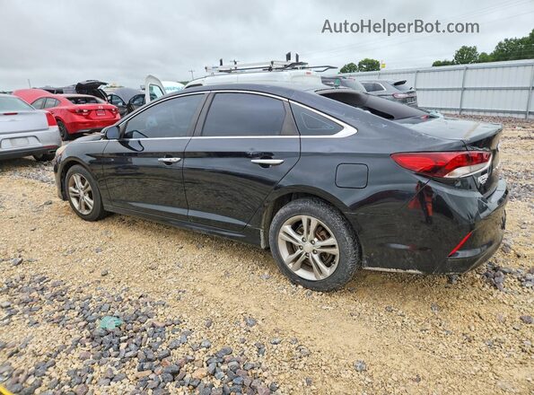 5NPE34AF1JH618620 2018 HYUNDAI SONATA Черный Задняя левая четверть