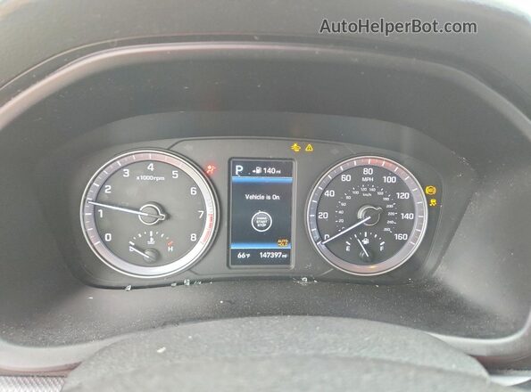 5NPE34AF1JH618620 2018 HYUNDAI SONATA Черный Вид щитка приборов