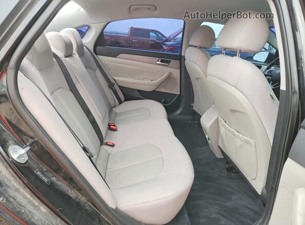 5NPE34AF1JH618620 2018 HYUNDAI SONATA Черный Вид задних сидений