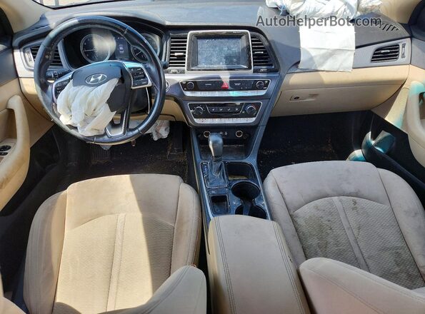 5NPE34AF1JH620528 2018 HYUNDAI SONATA Черный Вид панели приборов
