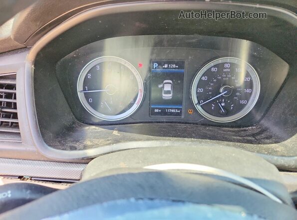 5NPE34AF1JH620528 2018 HYUNDAI SONATA Черный Вид щитка приборов