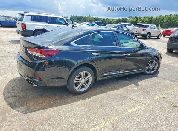 5NPE34AF1JH624708 2018 HYUNDAI SONATA Black უკანა მარჯვენა